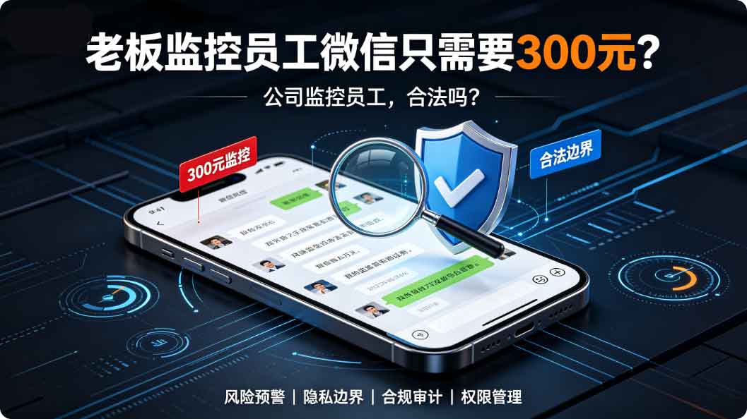 老板监控员工微信只需要300元?公司如此监控,合法吗?如何有效、合法的进行呢?(图3) 老板监控员工微信只需要300元?公司如此监控,合法吗?如何有效、合法的进行呢?(图3)