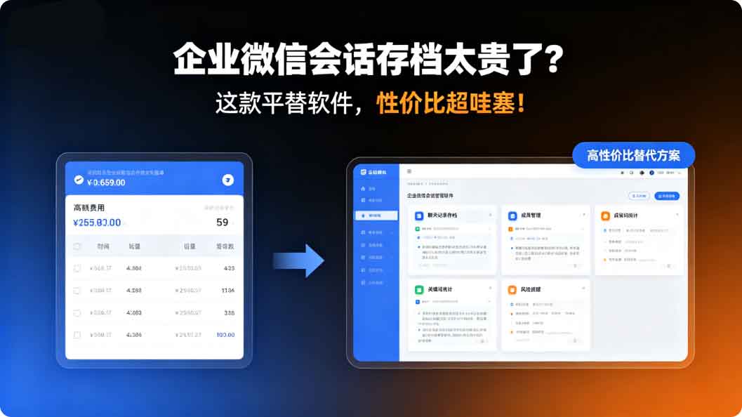 企业微信会话存档太贵了,有没有替代软件?分享一款平替软件,性价比超哇塞!(图2) 企业微信会话存档太贵了,有没有替代软件?分享一款平替软件,性价比超哇塞!(图2)
