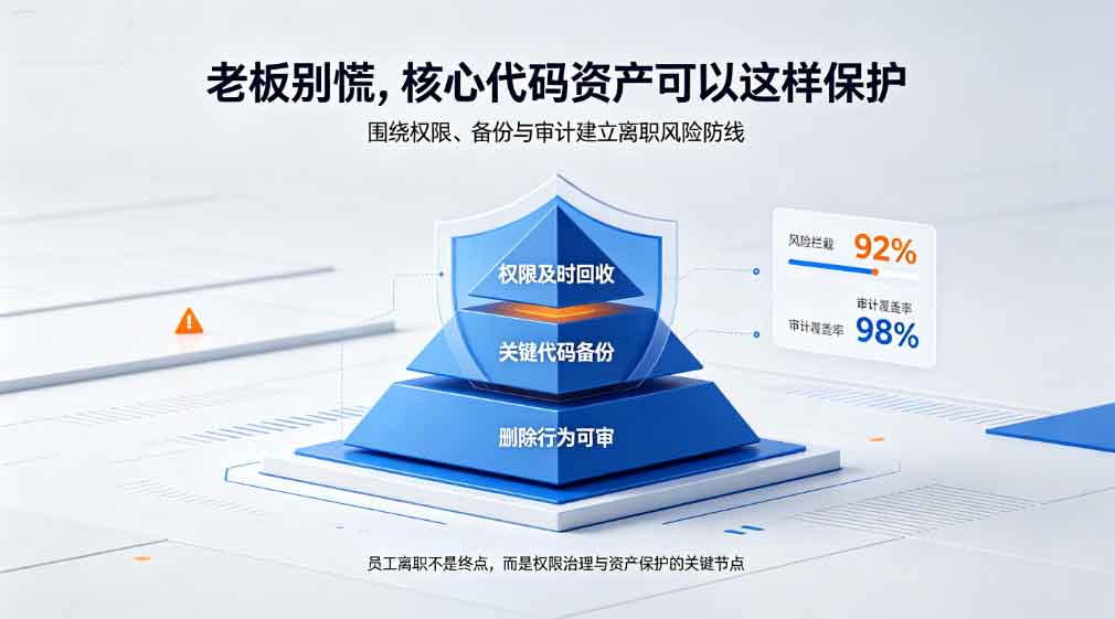 如何防止员工离职删除代码?老板别慌,这个方法让你的核心资产滴水不漏!(图3) 如何防止员工离职删除代码?老板别慌,这个方法让你的核心资产滴水不漏!(图3)
