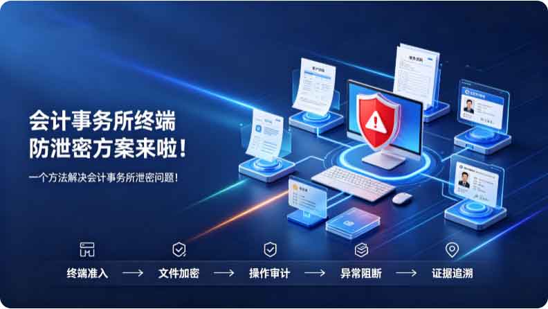 会计事务所终端防泄密方案来啦!一个方法解决会计事务所泄密问题!(图2) 会计事务所终端防泄密方案来啦!一个方法解决会计事务所泄密问题!(图2)