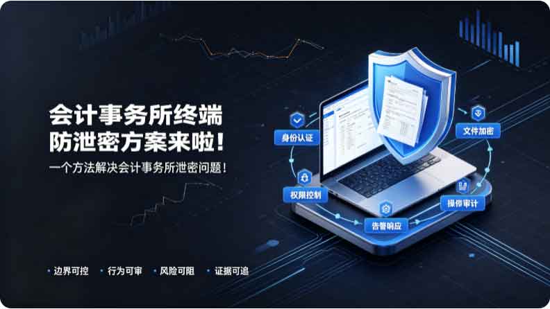会计事务所终端防泄密方案来啦!一个方法解决会计事务所泄密问题!(图3) 会计事务所终端防泄密方案来啦!一个方法解决会计事务所泄密问题!(图3)