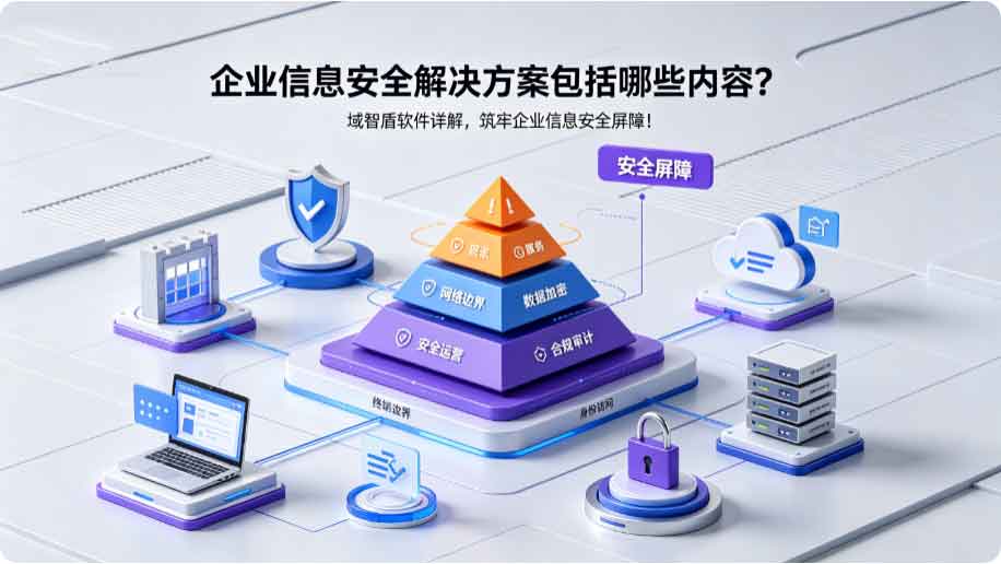 企业信息安全解决方案包括哪些内容?域智盾软件详解,筑牢企业信息安全屏障!(图2) 企业信息安全解决方案包括哪些内容?域智盾软件详解,筑牢企业信息安全屏障!(图2)