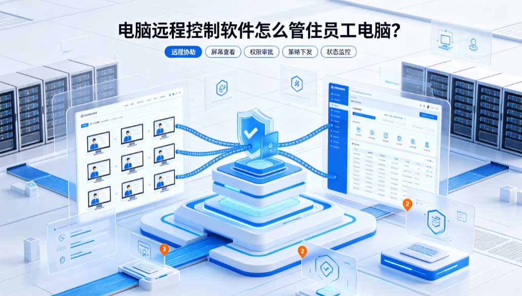 电脑远程控制软件怎么管住员工电脑?IT 老张的三个远程现场,讲清协助、管控、运维(图2) 电脑远程控制软件怎么管住员工电脑?IT 老张的三个远程现场,讲清协助、管控、运维(图2)
