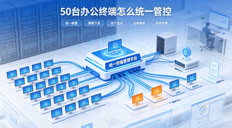 50台办公终端怎么统一管控?一台管理端,把分散的电脑收拢成一支队!(图2) 50台办公终端怎么统一管控?一台管理端,把分散的电脑收拢成一支队!(图2)