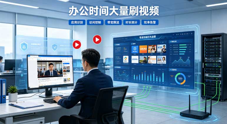 办公时间大量刷视频怎么管?几类摸鱼行为,对应这几道开关!(图2) 办公时间大量刷视频怎么管?几类摸鱼行为,对应这几道开关!(图2)