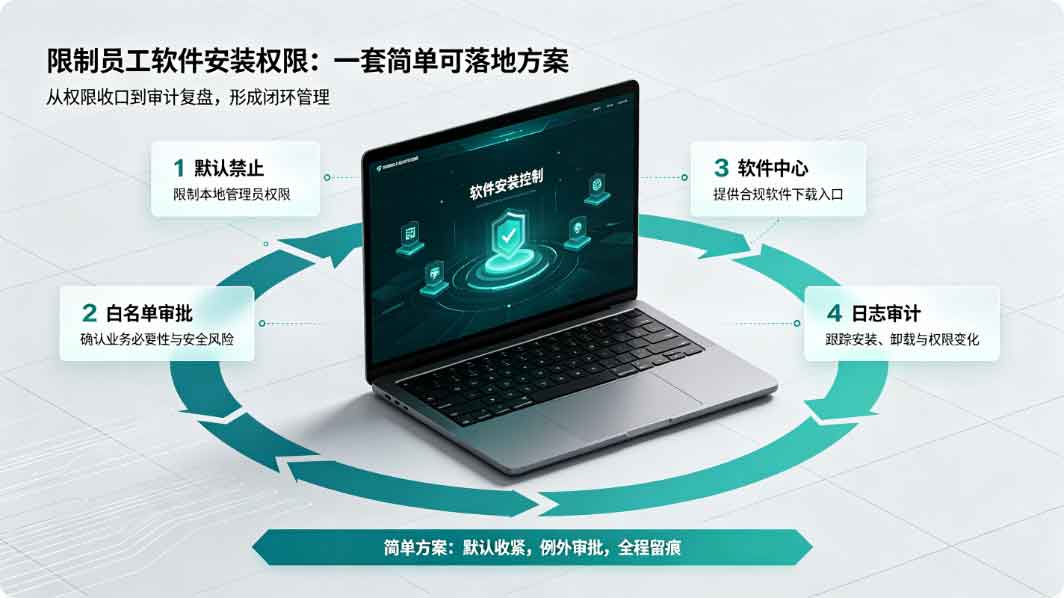 如何限制员工的软件安装权限?可落地的 1 种方案,简单实用!(图3) 如何限制员工的软件安装权限?可落地的 1 种方案,简单实用!(图3)