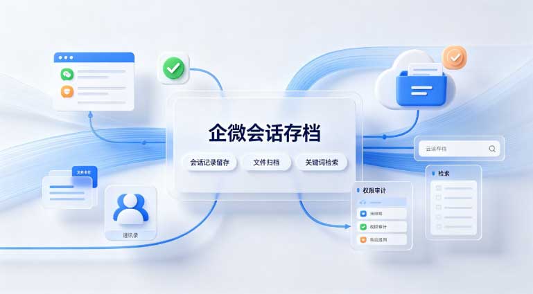 企微会话存档怎么落地?把企业微信沟通留得下来的做法(图2) 企微会话存档怎么落地?把企业微信沟通留得下来的做法(图2)