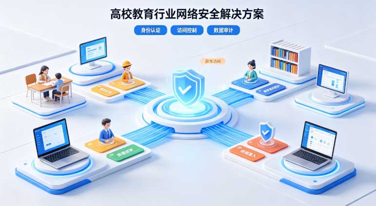 高校教育行业网络安全解决方案怎么搭?从机房到科研数据一处不漏的做法(图2) 高校教育行业网络安全解决方案怎么搭?从机房到科研数据一处不漏的做法(图2)