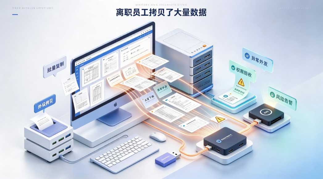 离职前狂拷代码和图纸?发现拦截清理追责四步,数据带不走!(图2) 离职前狂拷代码和图纸?发现拦截清理追责四步,数据带不走!(图2)