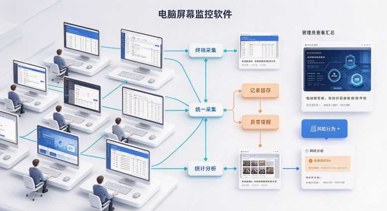 电脑屏幕监控软件:实时看、录像回放、快照抽查,办公屏上三双眼睛!(图3) 电脑屏幕监控软件:实时看、录像回放、快照抽查,办公屏上三双眼睛!(图3)