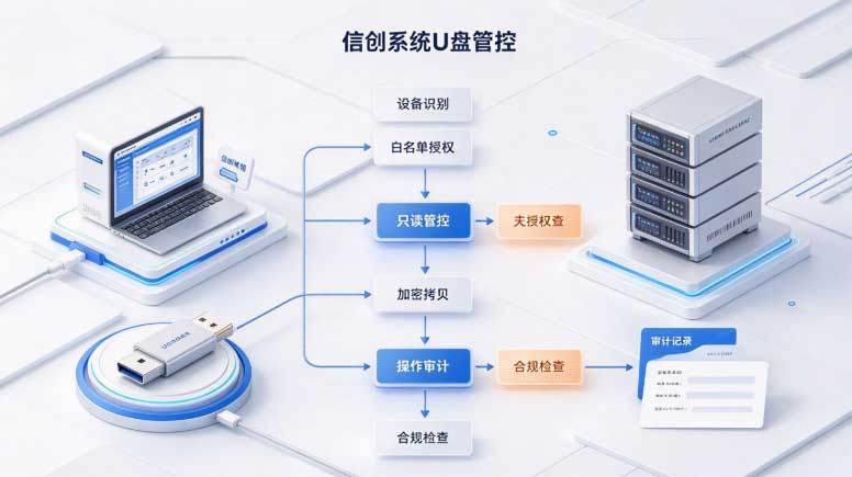 信创系统U盘管控:禁得住、加密牢、查得清,国产环境U盘不乱跑!(图3) 信创系统U盘管控:禁得住、加密牢、查得清,国产环境U盘不乱跑!(图3)