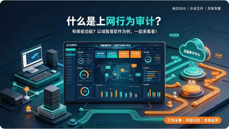 什么是上网行为审计?有哪些功能?以域智盾软件为例,一起来看看!(图2) 什么是上网行为审计?有哪些功能?以域智盾软件为例,一起来看看!(图2)