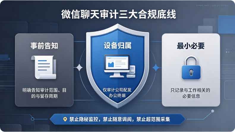 防摸鱼软件哪个好?1 款热门的防摸鱼软件,专治员工摸鱼!(图3) 微信聊天记录审计能查到吗?微信聊天记录审计的合规方法分享!(图3)
