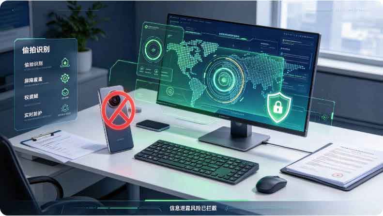 怎么防止电脑屏幕被偷拍?分享 1 款屏幕防拍照软件全方位戒备偷拍!的(图3) 怎么防止电脑屏幕被偷拍?分享 1 款屏幕防拍照软件全方位戒备偷拍!(图3)