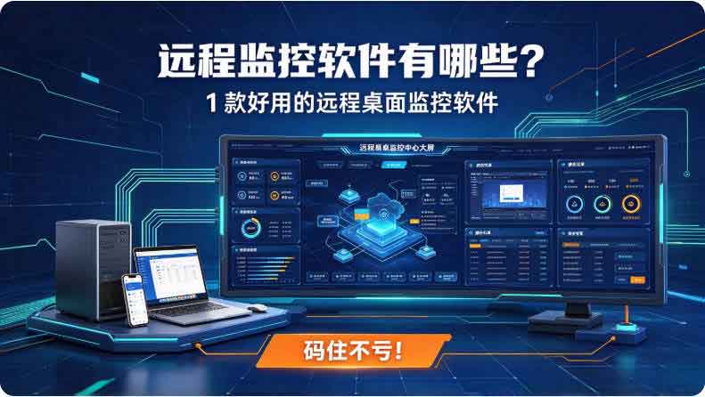 远程监控软件有哪些?1 款好用的远程桌面监控软件,码住不亏!(图2) 远程监控软件有哪些?1 款好用的远程桌面监控软件,码住不亏!(图2)