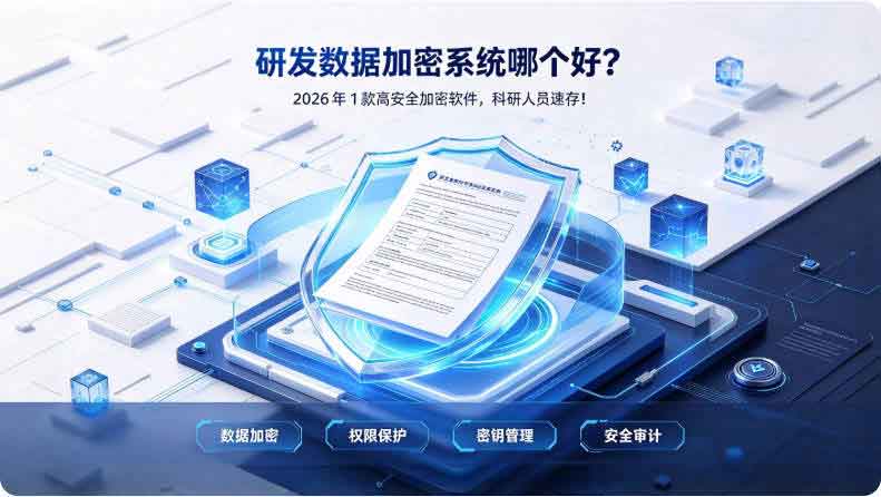 研发数据加密系统哪个好?2026 年 1 款高安全加密软件,科研人员速存!(图2) 研发数据加密系统哪个好?2026 年 1 款高安全加密软件,科研人员速存!(图2)