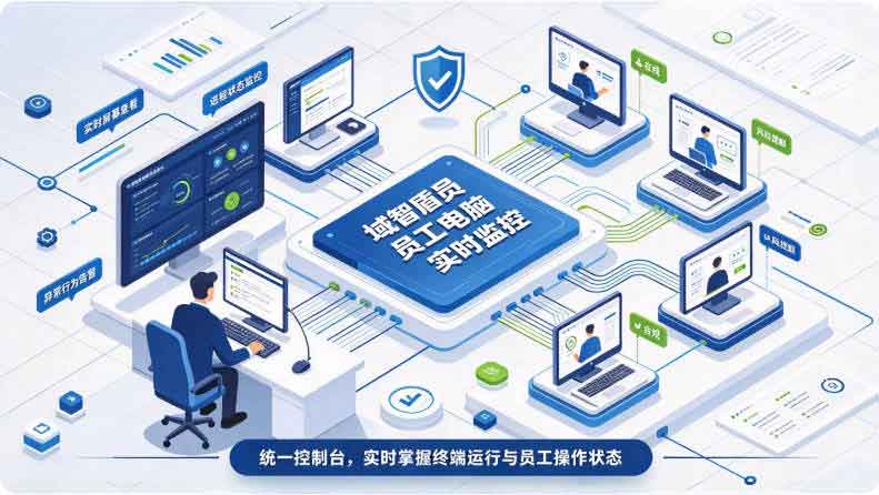 什么场景用电脑远程监控软件?电脑远程监控软件哪个好?域智盾软件实时监控员工电脑!(图3) 什么场景用电脑远程监控软件?电脑远程监控软件哪个好?域智盾软件实时监控员工电脑!(图3)