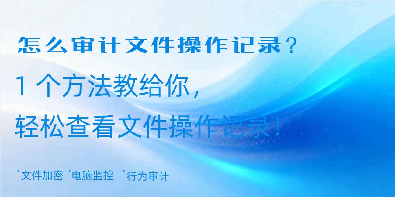 怎么审计文件操作记录?1 个方法教给你,轻松查看文件操作记录!(图1) 怎么审计文件操作记录?1 个方法教给你,轻松查看文件操作记录!(图1)