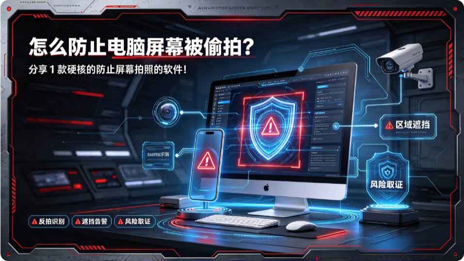 怎么防止电脑屏幕被偷拍?分享 1 款硬核的防止屏幕拍照的软件!(图3) 怎么防止电脑屏幕被偷拍?分享 1 款硬核的防止屏幕拍照的软件!(图3)