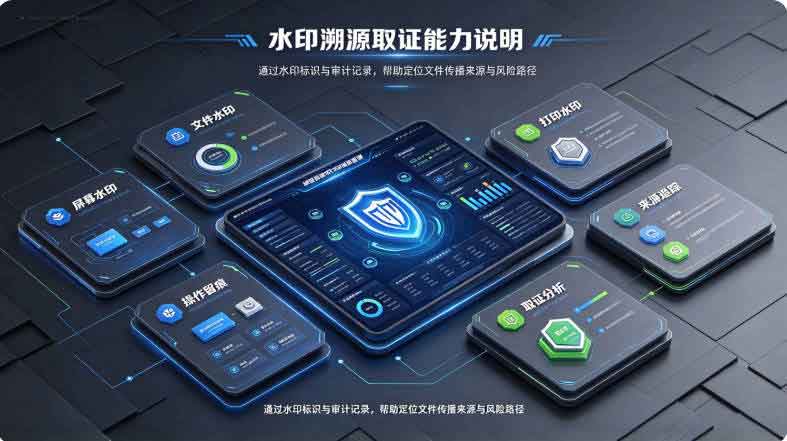 数据防泄密系统支持水印溯源取证吗?域智盾软件让风险无处可藏,让数据安全流动!(图2) 数据防泄密系统支持水印溯源取证吗?域智盾软件让风险无处可藏,让数据安全流动!(图2)
