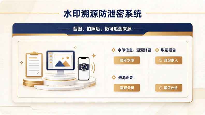 截图、拍照防不住?水印溯源防泄密系统 —— 域智盾软件,超实用码住!(图3) 截图、拍照防不住?水印溯源防泄密系统 —— 域智盾软件,超实用码住!(图3)