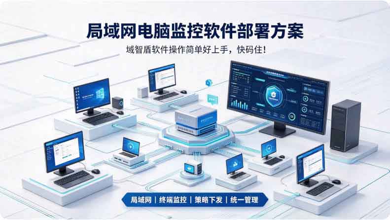 局域网电脑监控软件部署方案:域智盾软件操作简单好上手,快码住!(图2) 局域网电脑监控软件部署方案:域智盾软件操作简单好上手,快码住!(图2)