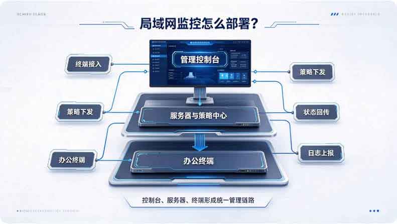 局域网电脑监控软件部署方案:域智盾软件操作简单好上手,快码住!(图3) 局域网电脑监控软件部署方案:域智盾软件操作简单好上手,快码住!(图3)