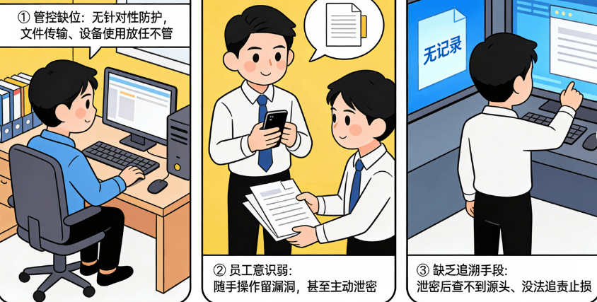 企业常见泄密行为有哪些？分享企业常见的6种泄密行为还有解决方法！ (图2)