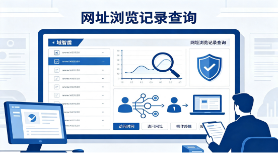 员工清空浏览器历史怎么办？域智盾网址浏览记录查询，两个功能痕迹一键溯源(图1)