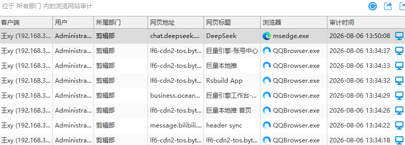 员工清空浏览器历史怎么办？域智盾网址浏览记录查询，两个功能痕迹一键溯源(图2)