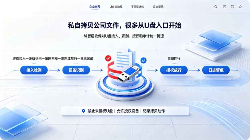 员工私自拷贝公司文件该怎么处理？域智盾软件禁止 U 盘管控功能值得了解！(图3)