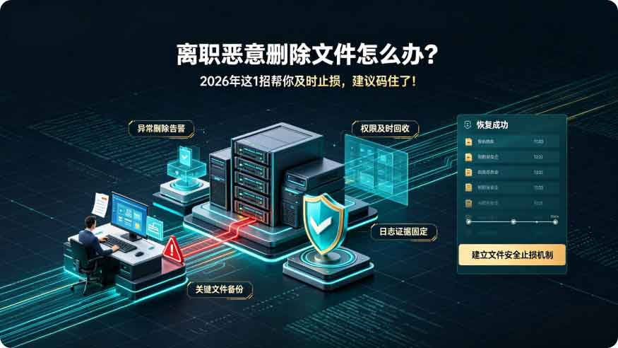 离职恶意删除文件怎么办? 这1招帮你及时止损, 建议码住了!(图2) 离职恶意删除文件怎么办? 这1招帮你及时止损, 建议码住了!(图2)