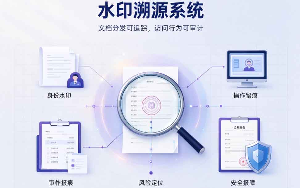 文档水印溯源系统怎么用？2026 年域智盾软件企业级水印溯源，满足金融政务行业合规审计要求！(图3)