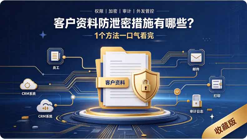客户资料防泄密措施有哪些？1 个方法一口气看完，收藏版！(图2)