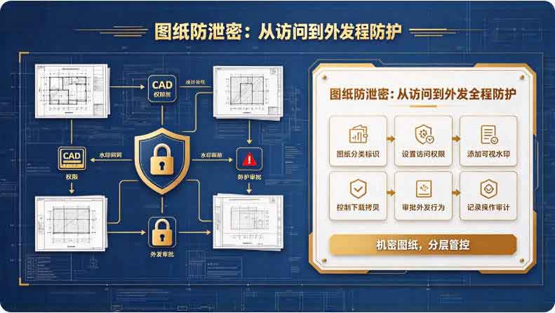设计图纸泄密怎么办？图纸防泄密方法分享，全面戒备图纸机密泄密！(图3)