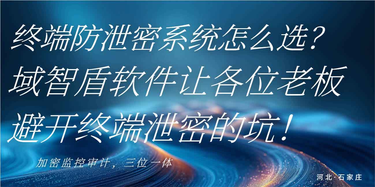 终端防泄密系统怎么选？域智盾软件让各位老板避开终端泄密的坑！(图1)