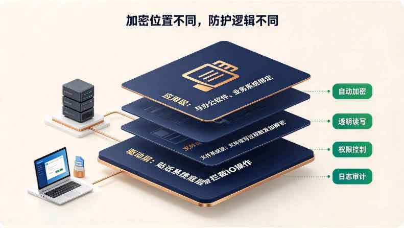 驱动层透明加密和应用层加密区别是什么？企业该怎么选？(图3)