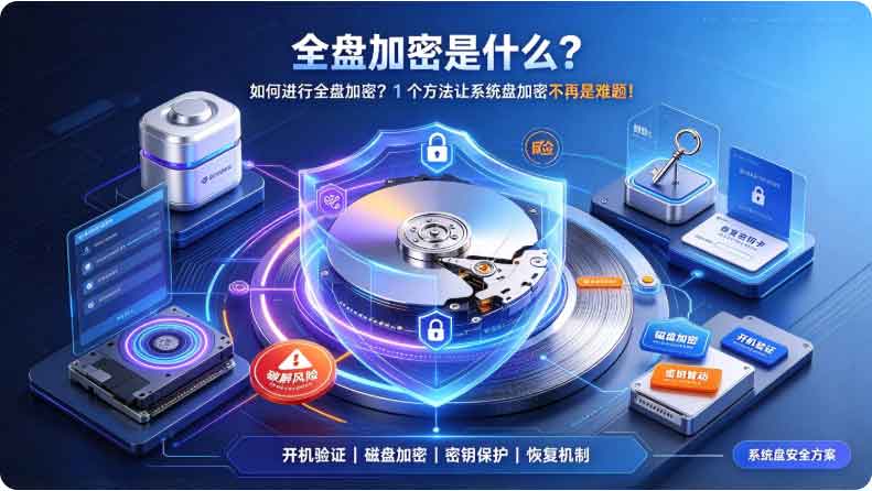 全盘加密是什么？如何进行全盘加密？1 个方法让系统盘加密不再是难题！(图2)