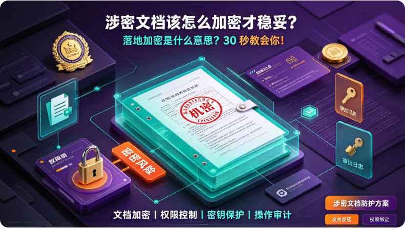 涉密文档该怎么加密才稳妥？落地加密是什么意思？30 秒教会你！(图2)